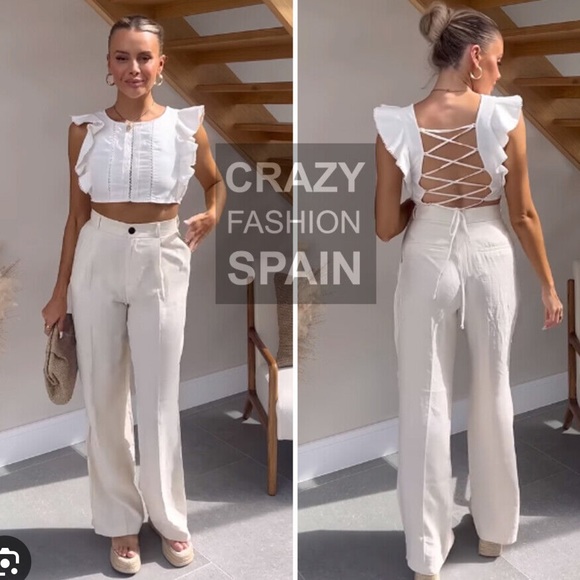 Zara - Ruffle Sleeve Top - Picture 6 of 6